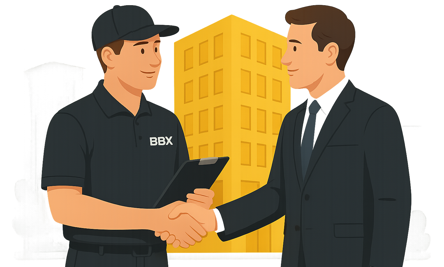 BBX Moving | Home - A man shaking hands with another man. BBX Moving | Home - A man shaking hands with another man.